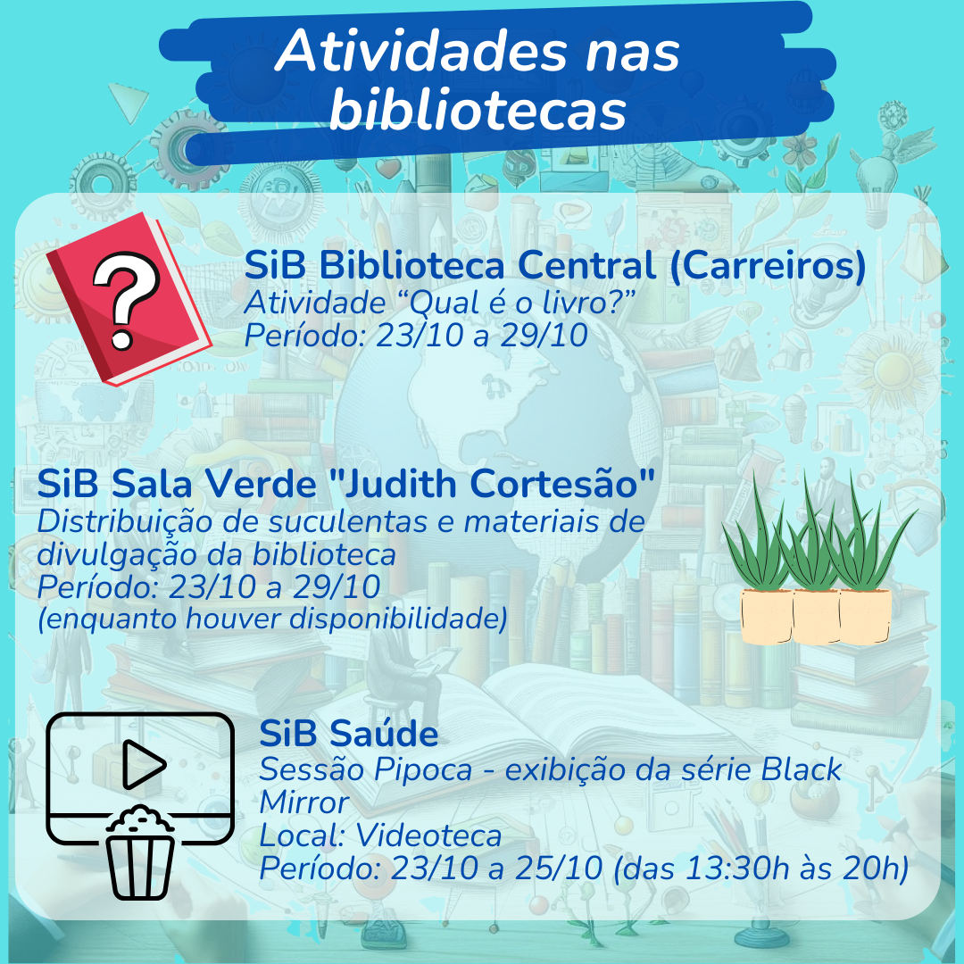 Atividades nas bibliotecas