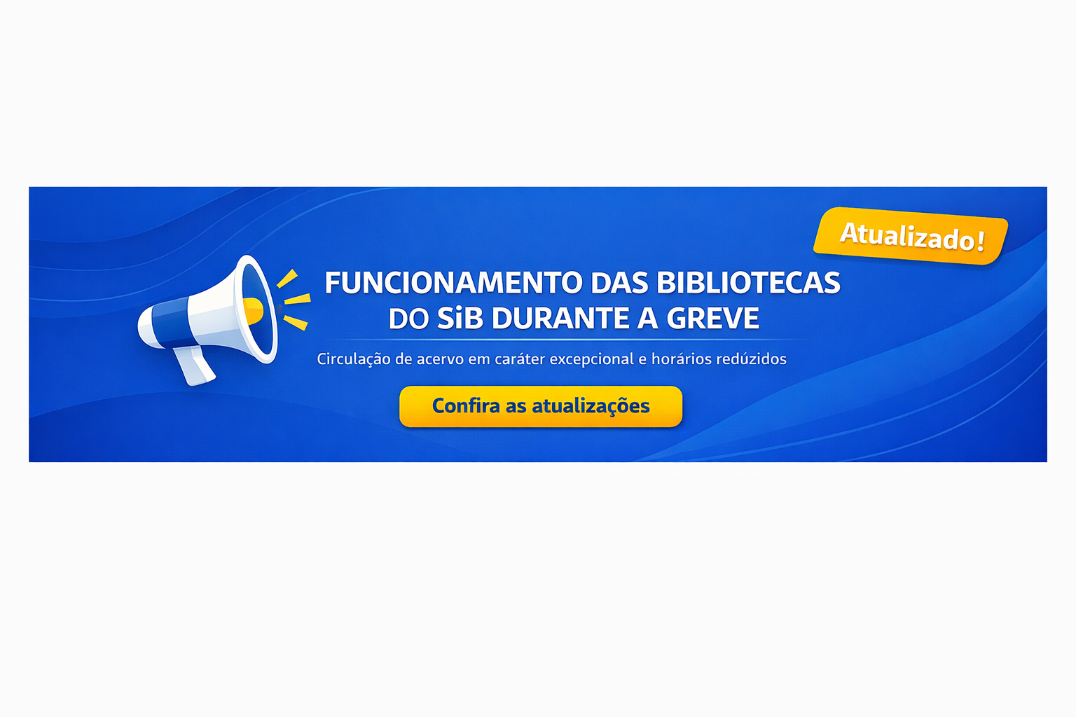 Avisos e atualizações do SiB