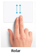 Figura A - Aumentando zoom com ajuda do recurso de gesto com dois dedos no touchpad